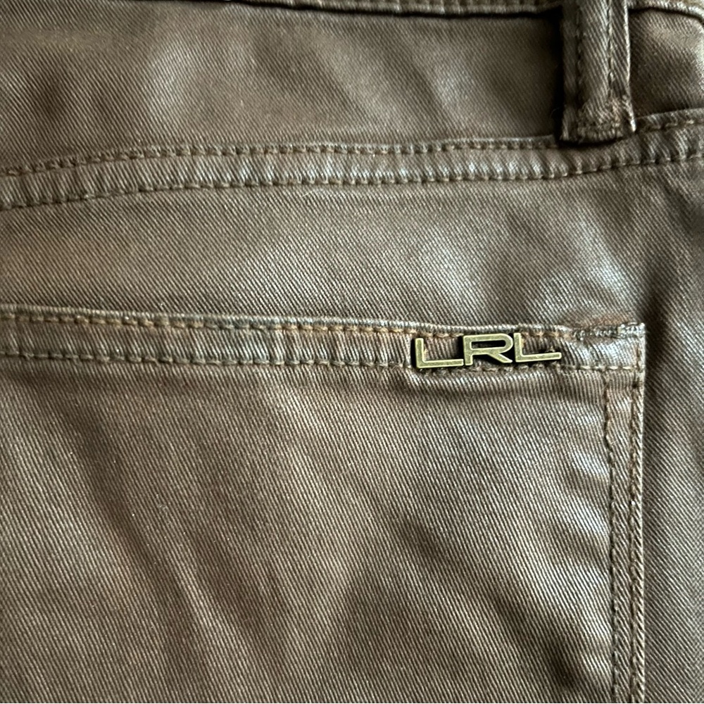Ralph Lauren Brown Waxed Denim